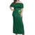 Irsh Jeep Off Shoulder Maxi Dress In March We Wear Green