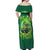 Irsh Jeep Off Shoulder Maxi Dress In March We Wear Green