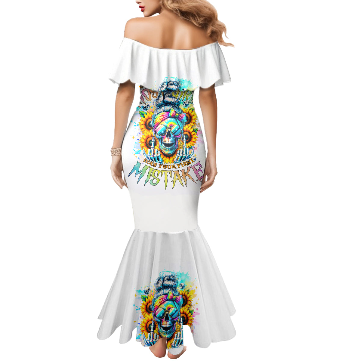 Skull Girl Mermaid Dress Assuming I Was Like Most Girls Was Your First Mistake