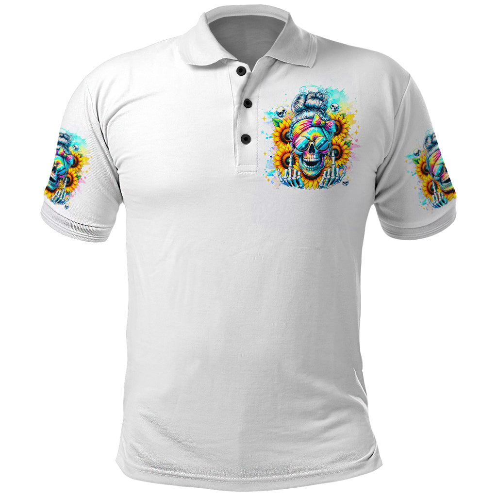 Skull Girl Polo Shirt Assuming I Was Like Most Girls Was Your First Mistake