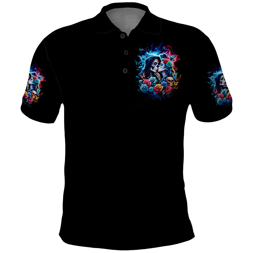 Couple Skull Polo Shirt It't You And Me Against The World Baby