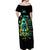 Flame Skull Off Shoulder Maxi Dress The Good Girl In Me Got Tired Of The Bullshit