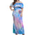 Rose Skull Off Shoulder Maxi Dress The Good Girl In Me Got Tired Of The Bullshit