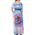 Rose Skull Off Shoulder Maxi Dress The Good Girl In Me Got Tired Of The Bullshit