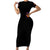 Flame Skull Short Sleeve Bodycon Dress I Talk I Smite But Be Careful When I Silent