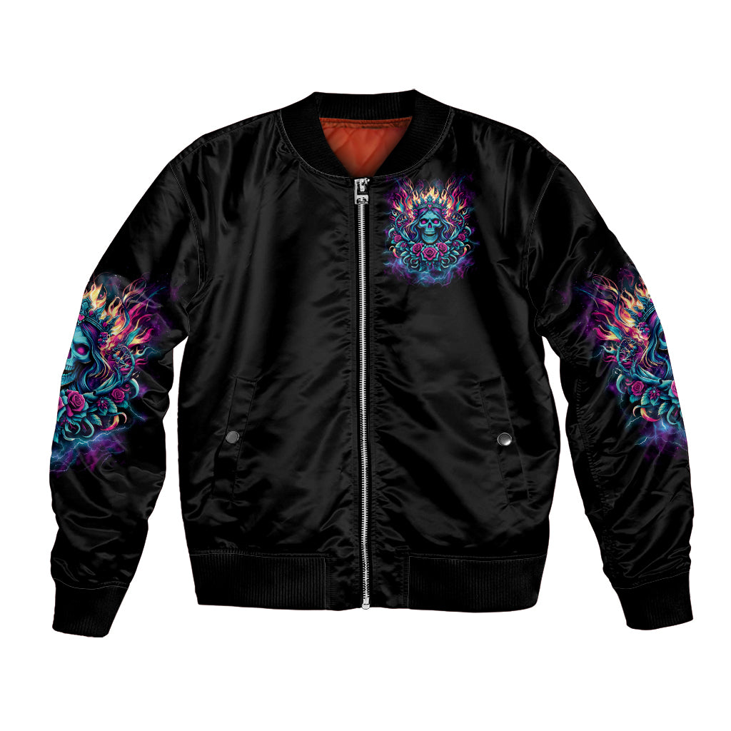 Queen Skull Bomber Jacket Bitch I'm Not A Princess I'm The Fucking Queen