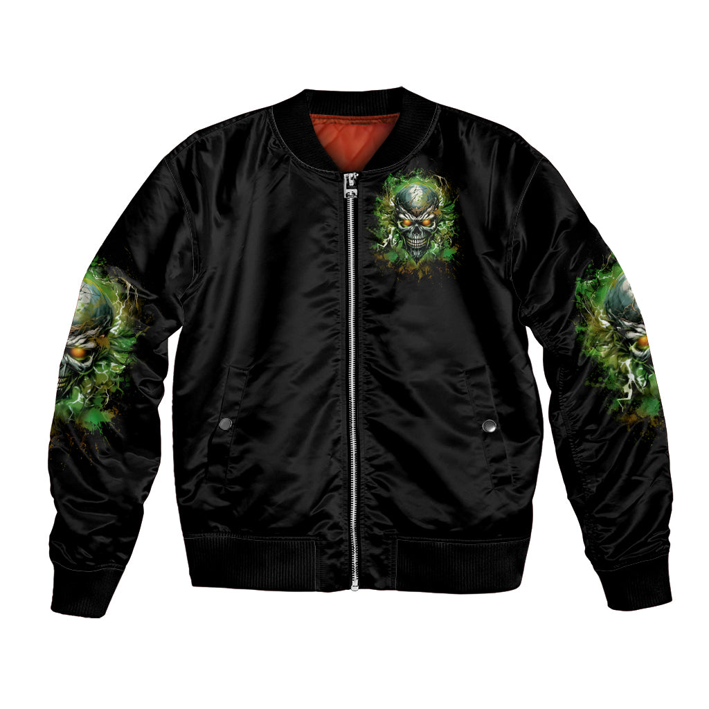 Old Skull Bomber Jacket I Stopped Fighting My Inner Demons We On The Same Side Now
