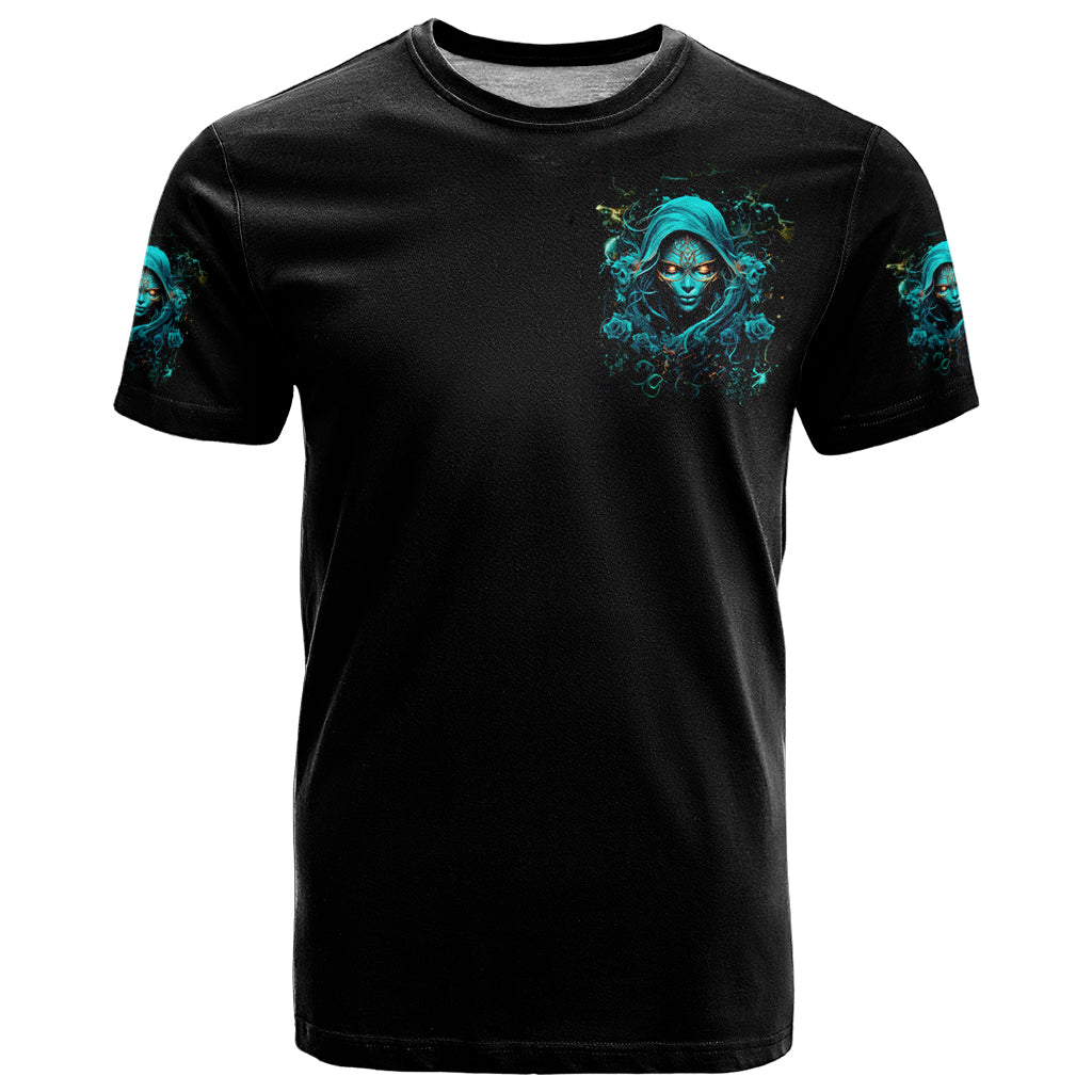 Lady Skull T Shirt Iam A Good Person But Don't Give Me Are To Show My Evil Side