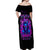 Flame Skull Off Shoulder Maxi Dress The Good Girl In Me Got Tired Of The Bullshit