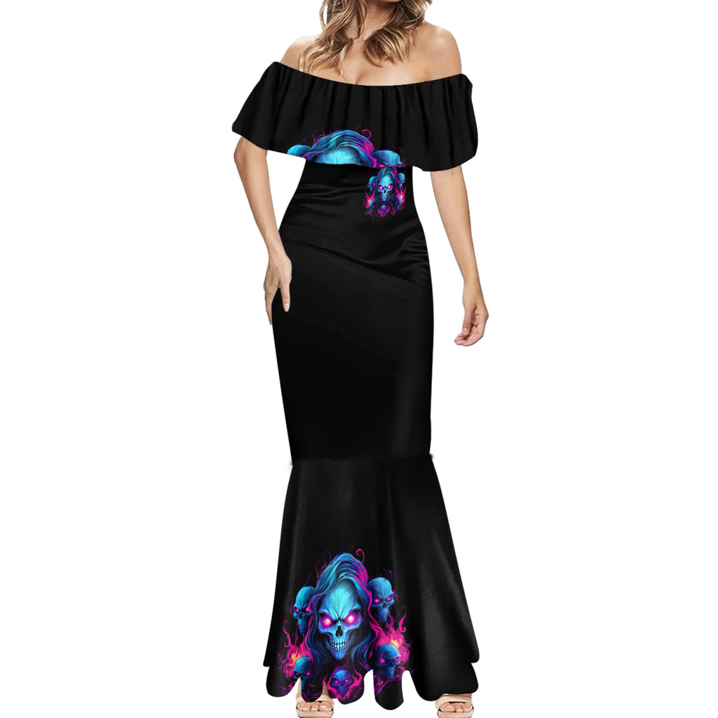 Lady Skull Mermaid Dress Stand For What You Believe In Even If It Means Standing Alone