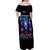 Lady Skull Off Shoulder Maxi Dress Stand For What You Believe In Even If It Means Standing Alone