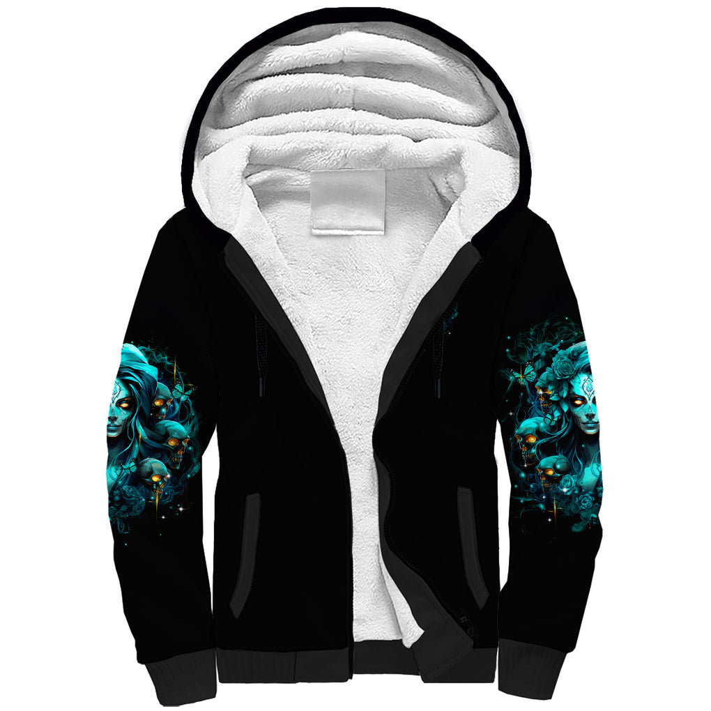 Lady Skull Sherpa Hoodie Assuming I Was Like Most Girls Was Your First Mistake