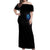 Flame Skull Off Shoulder Maxi Dress If You Kick Me When I'm Down You Better Pray I Don't Get Up