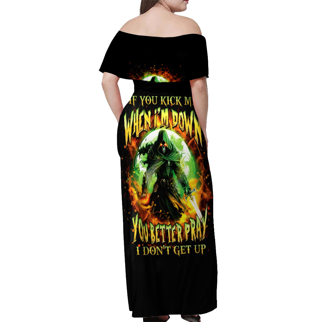 Fairy Skull Off Shoulder Maxi Dress In My Next Life I Want To Be The Karme Fairy