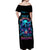 Witch Skull Off Shoulder Maxi Dress I'm A Good Person But Don't Give Me A Reason To Show My Evel Side