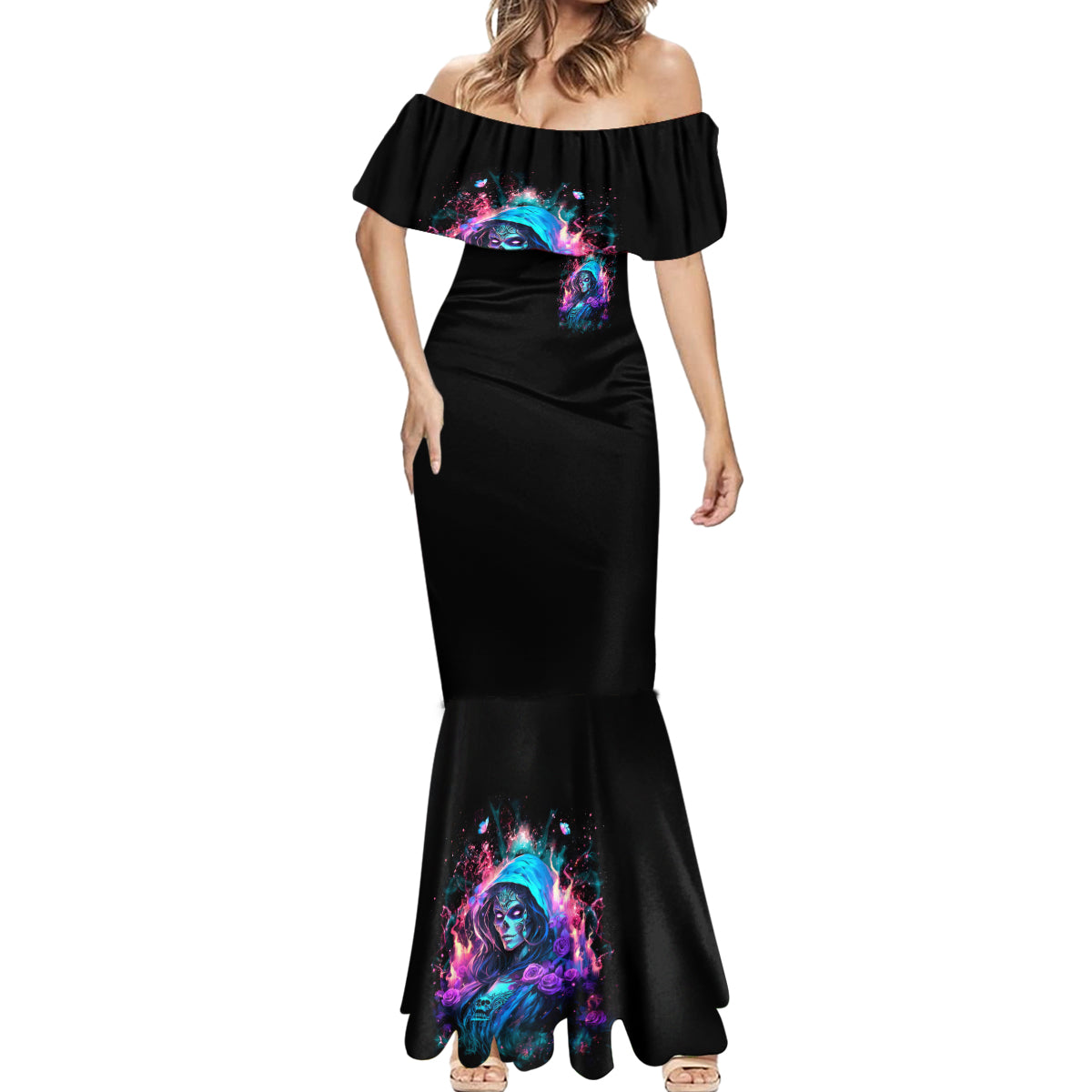 Lady Skull Mermaid Dress The Good Girl In Me Got Tired Of The Bullshit