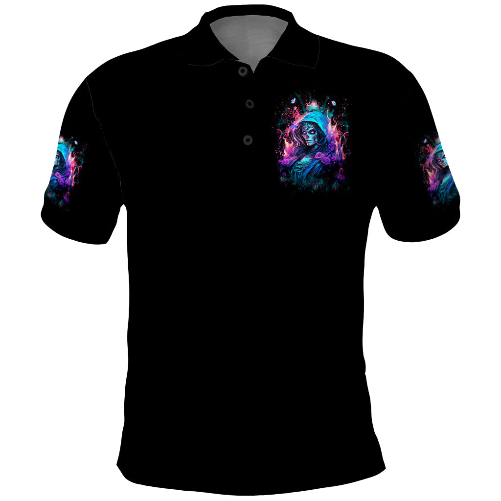 Lady Skull Polo Shirt The Good Girl In Me Got Tired Of The Bullshit