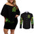 Irish Skull Couples Matching Off Shoulder Short Dress and Long Sleeve Button Shirt Let The Shenanigans Begin