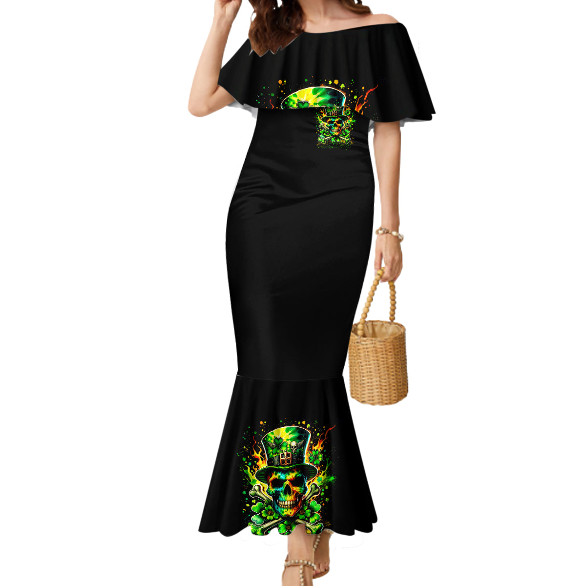 Irish Skull Mermaid Dress Let The Shenanigans Begin