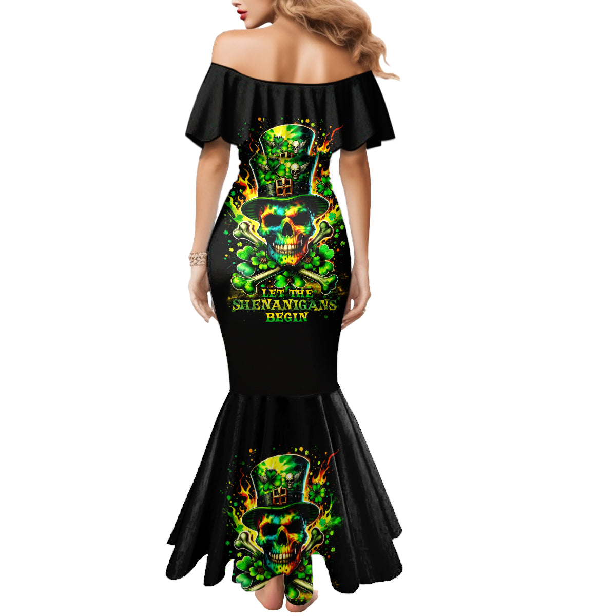 Irish Skull Mermaid Dress Let The Shenanigans Begin