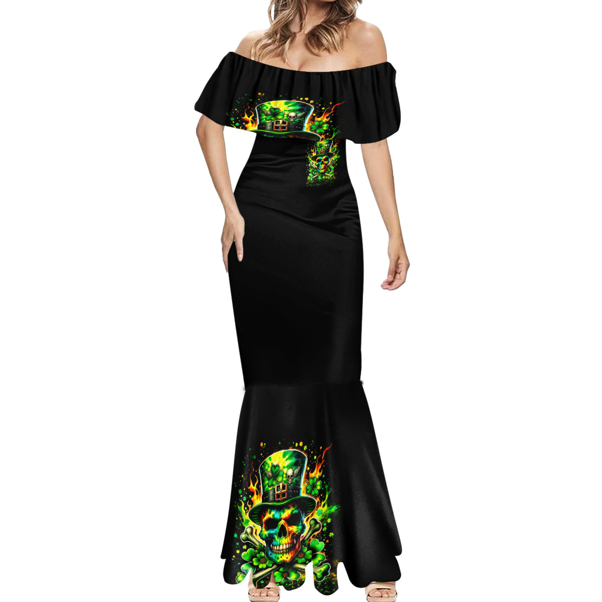 Irish Skull Mermaid Dress Let The Shenanigans Begin