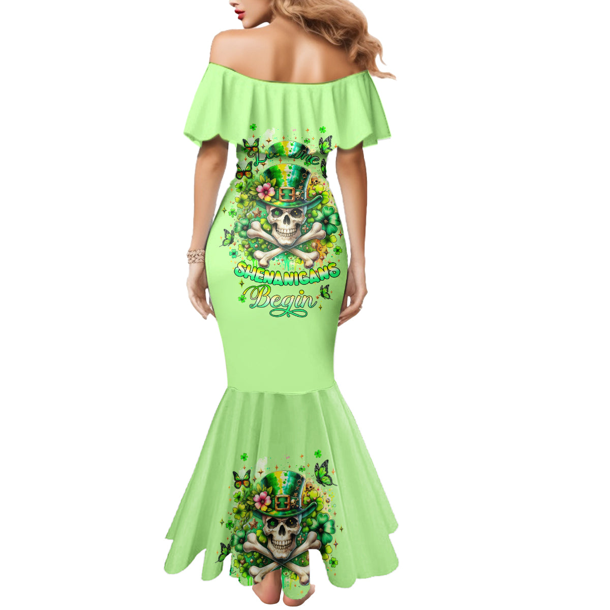 Irish Skull Mermaid Dress Let The Shenanigans Begin