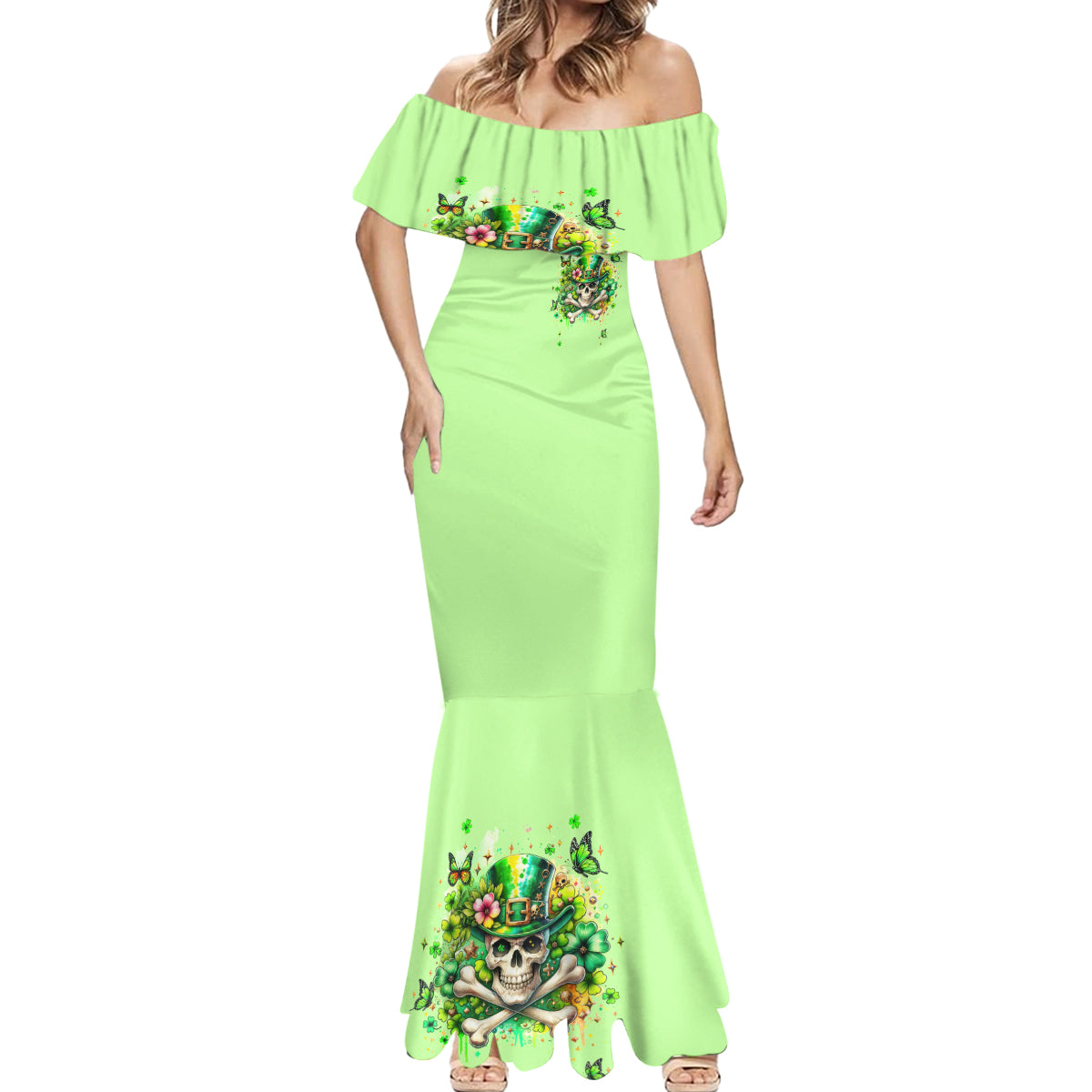 Irish Skull Mermaid Dress Let The Shenanigans Begin