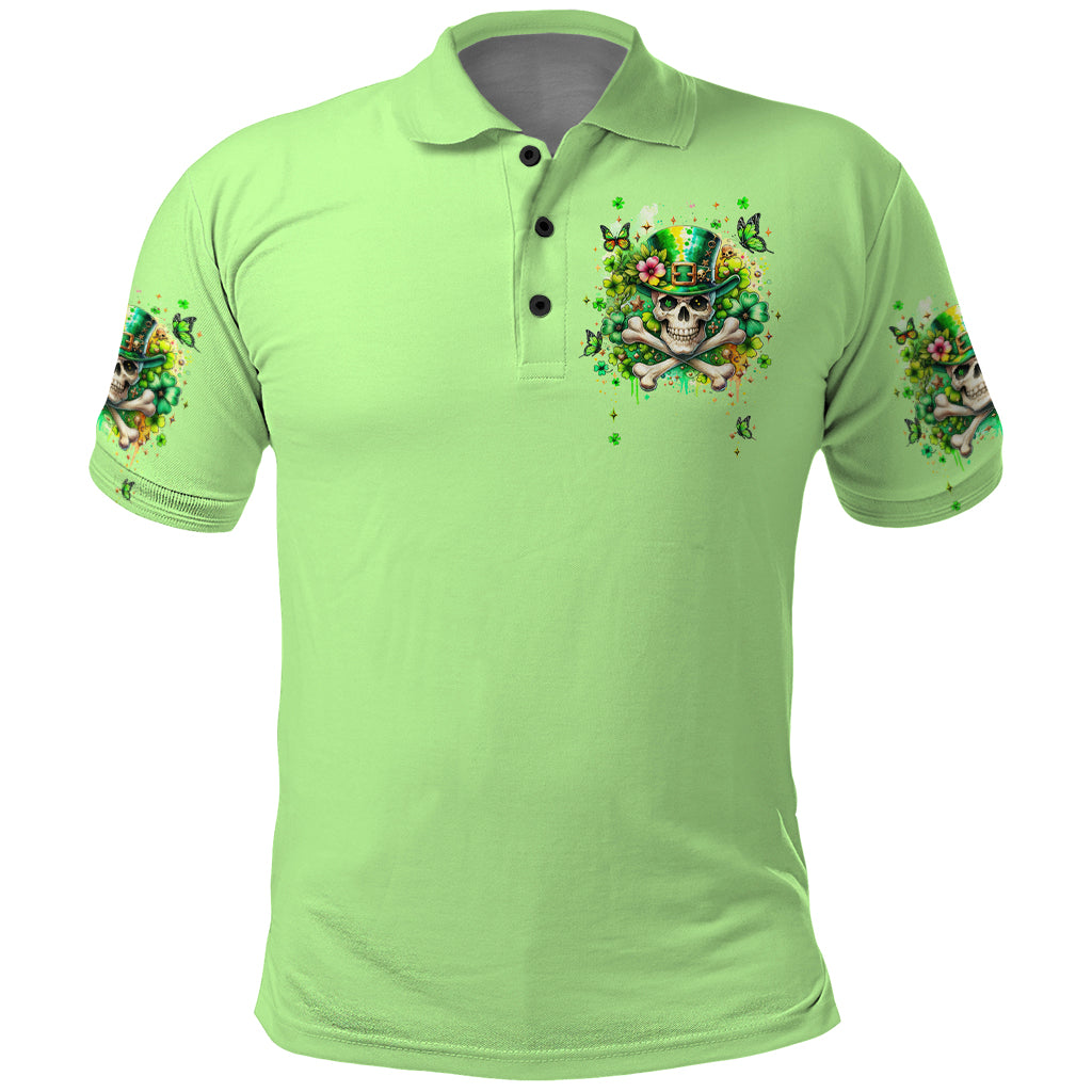 Irish Skull Polo Shirt Let The Shenanigans Begin