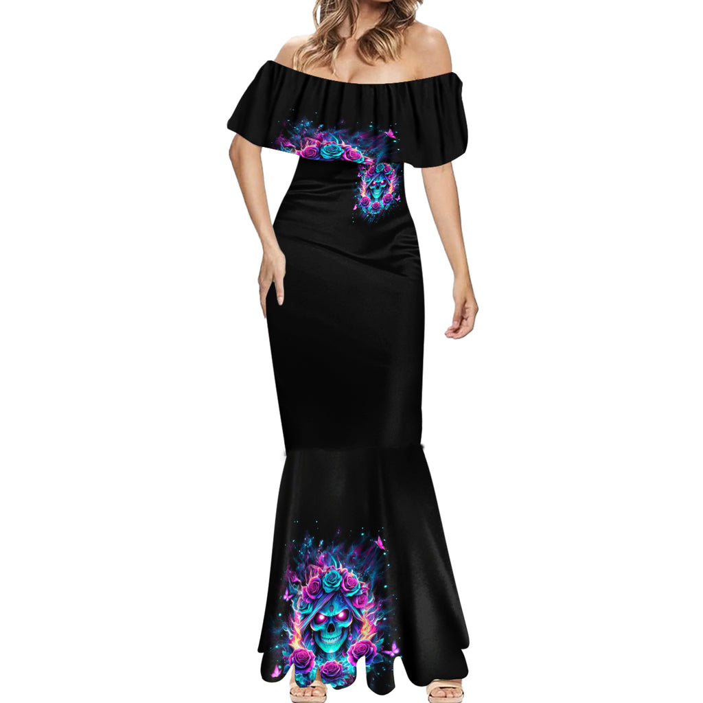 Rose Skull Mermaid Dress She Whispered Back Iam The Storm