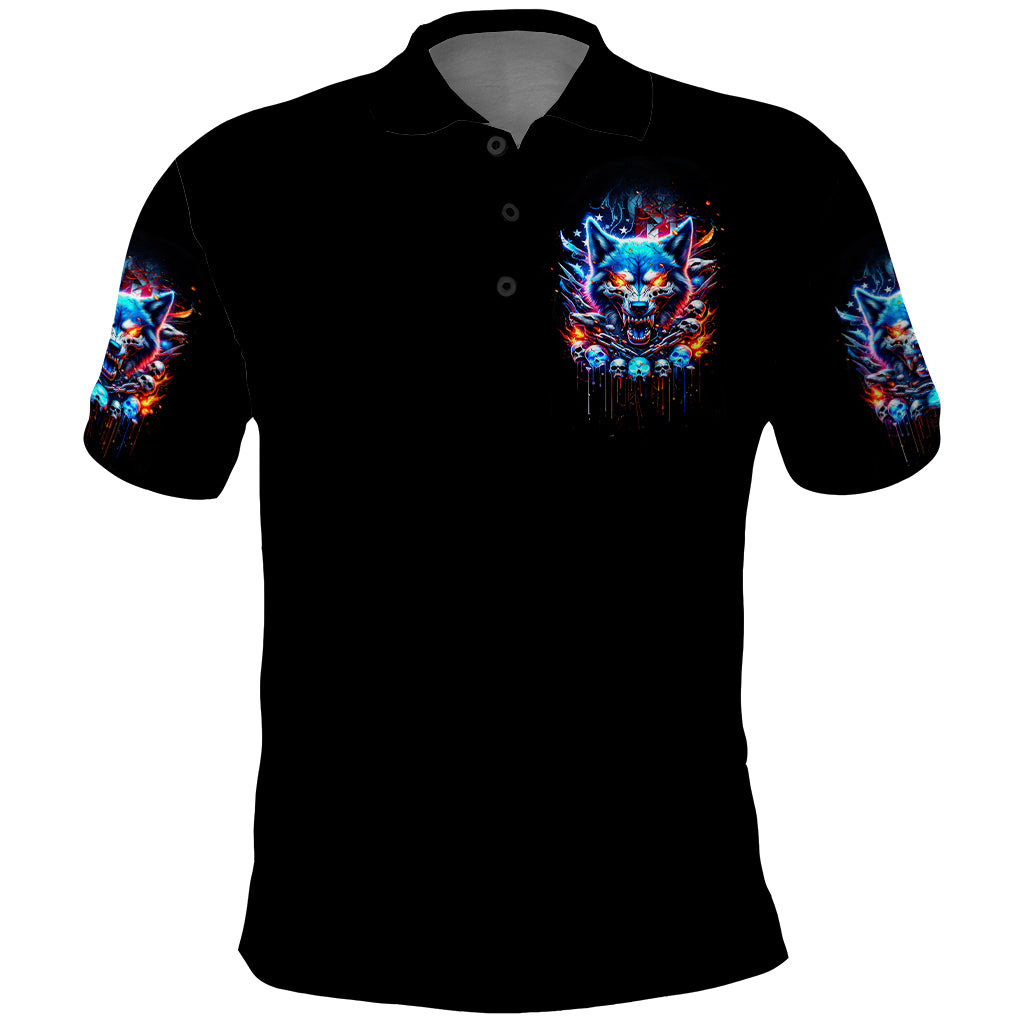 Wolf Skull Polo Shirt Your First Mistake Was Thinking I was One Of The Sheep