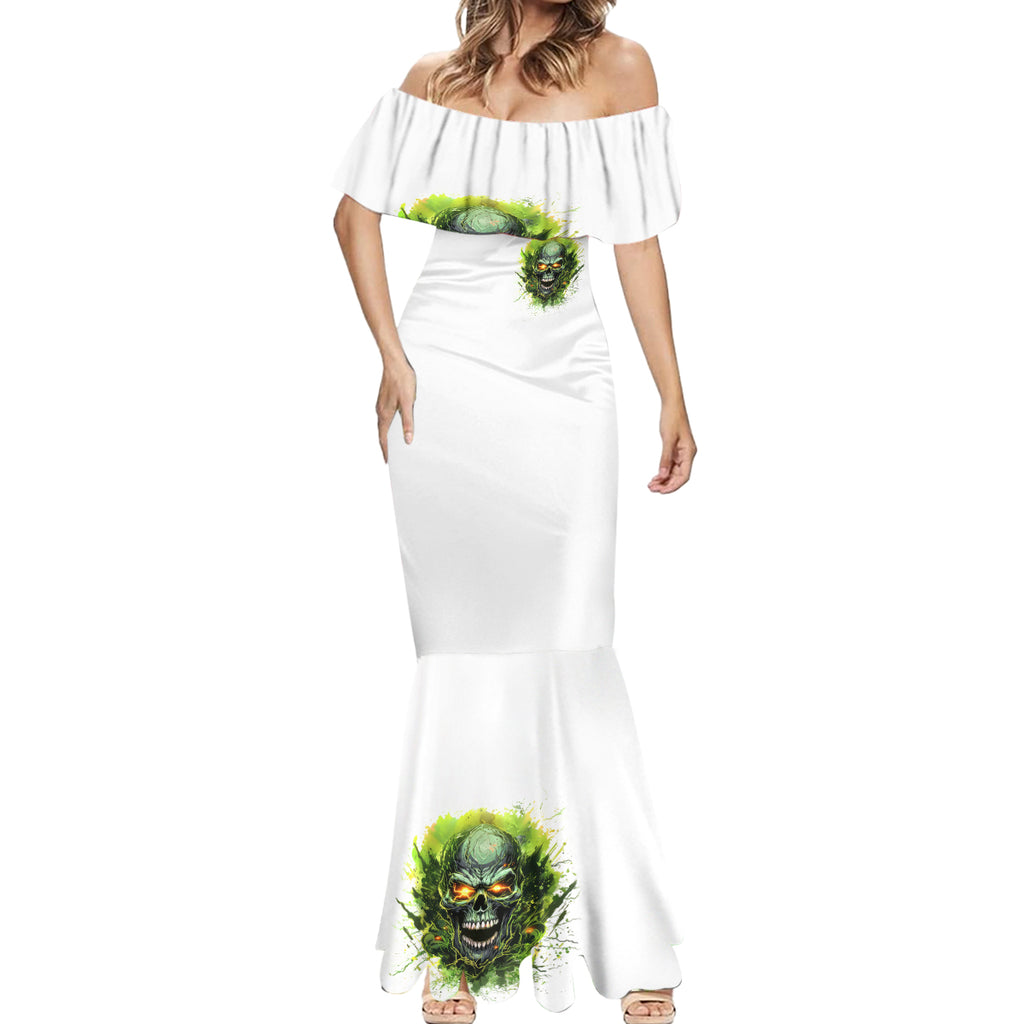 Flame Skull Mermaid Dress One Day Im Gonna Just Say Fuck It All