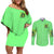 Irish Skull Couples Matching Off Shoulder Short Dress and Long Sleeve Button Shirt I'm Not Anti Social I'm Just Not User Friendly