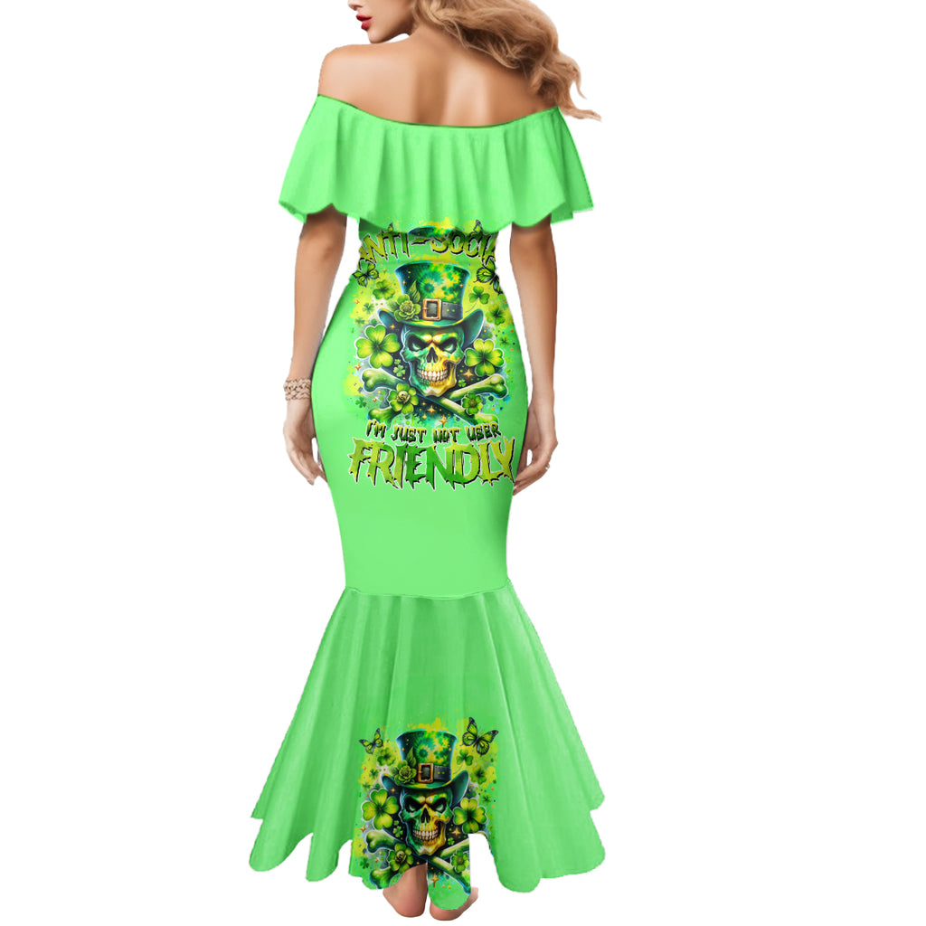 Irish Skull Mermaid Dress I'm Not Anti Social I'm Just Not User Friendly