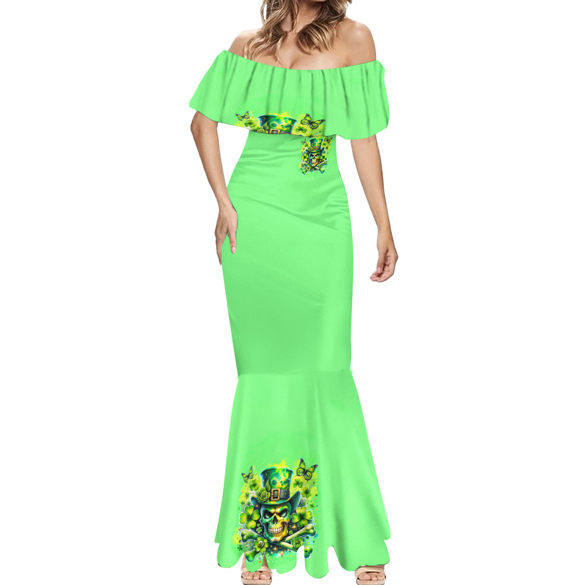 Irish Skull Mermaid Dress I'm Not Anti Social I'm Just Not User Friendly