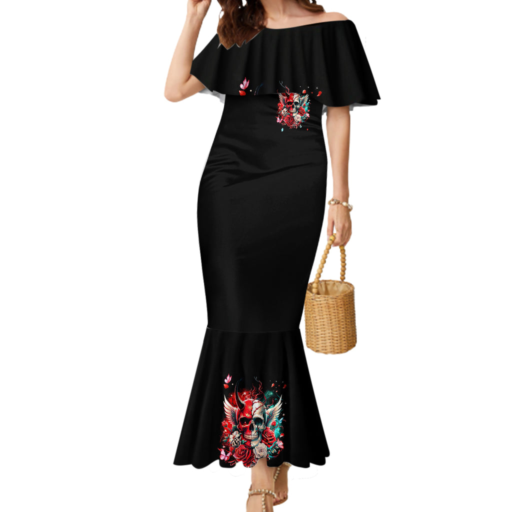 Devil Skull Mermaid Dress Little Bit Of Devil In These Angel eyes