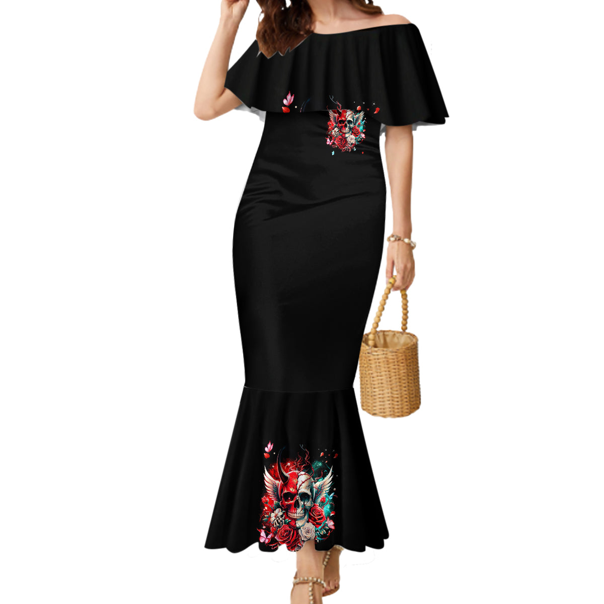 Devil Skull Mermaid Dress Little Bit Of Devil In These Angel eyes