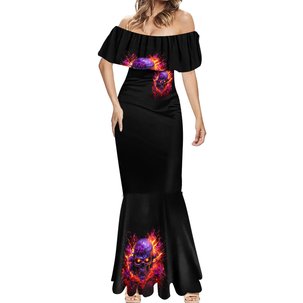 Flame Skull Mermaid Dress Judge Me When You Reperfect Otherwise Shut Up