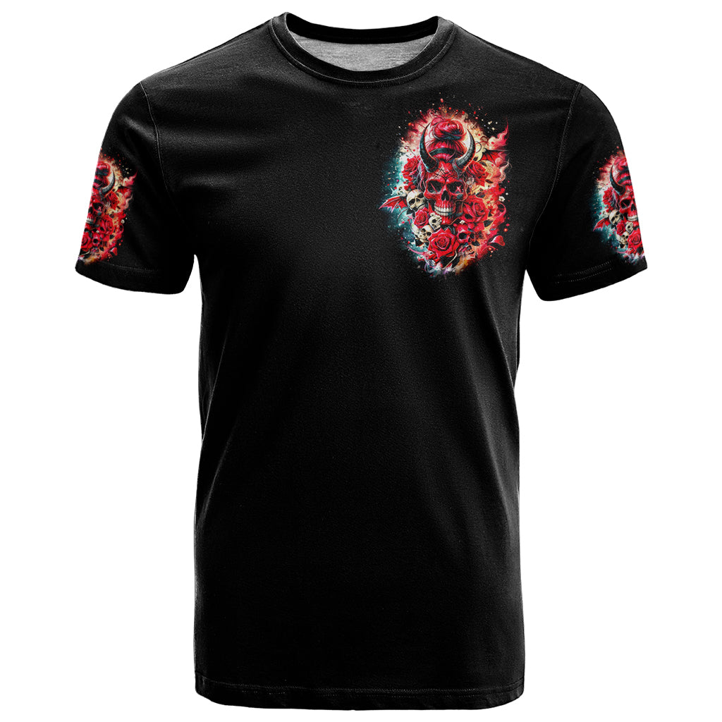 Devil Skull T Shirt Stuck Between IDK IDC and IDGAF