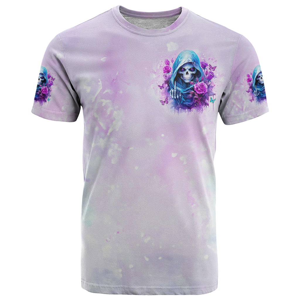 Rose Skull T Shirt I'm Not Always A Bitch Just Kidding Go Fuck Yourself