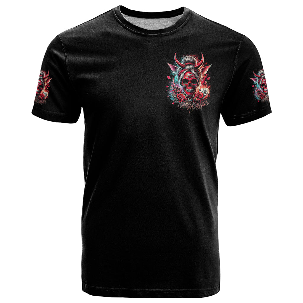 Devil Skull T Shirt The Perseon I Afraid Of Is Myself That Fucker Is Crazy
