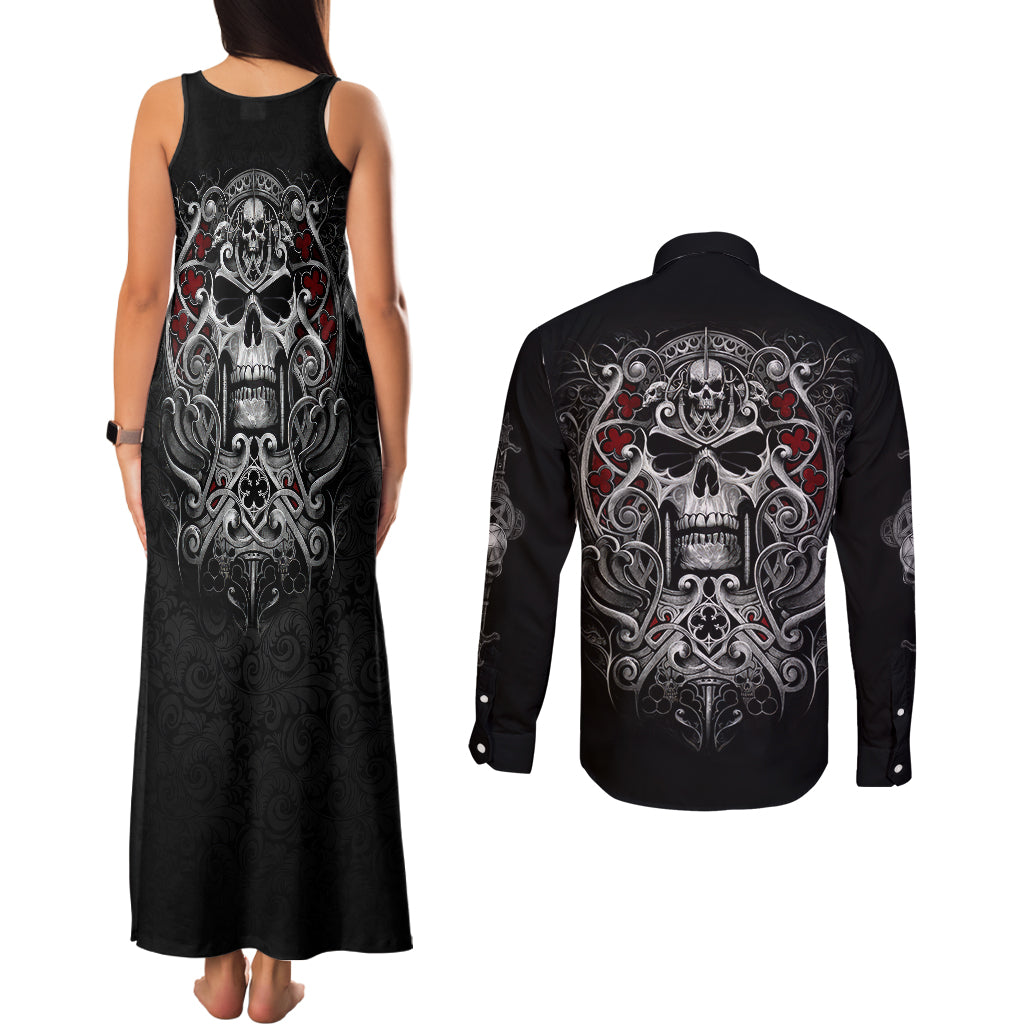 skull-couples-matching-tank-maxi-dress-and-long-sleeve-button-shirts-ethereal-reapers-skull-faced-death-angels