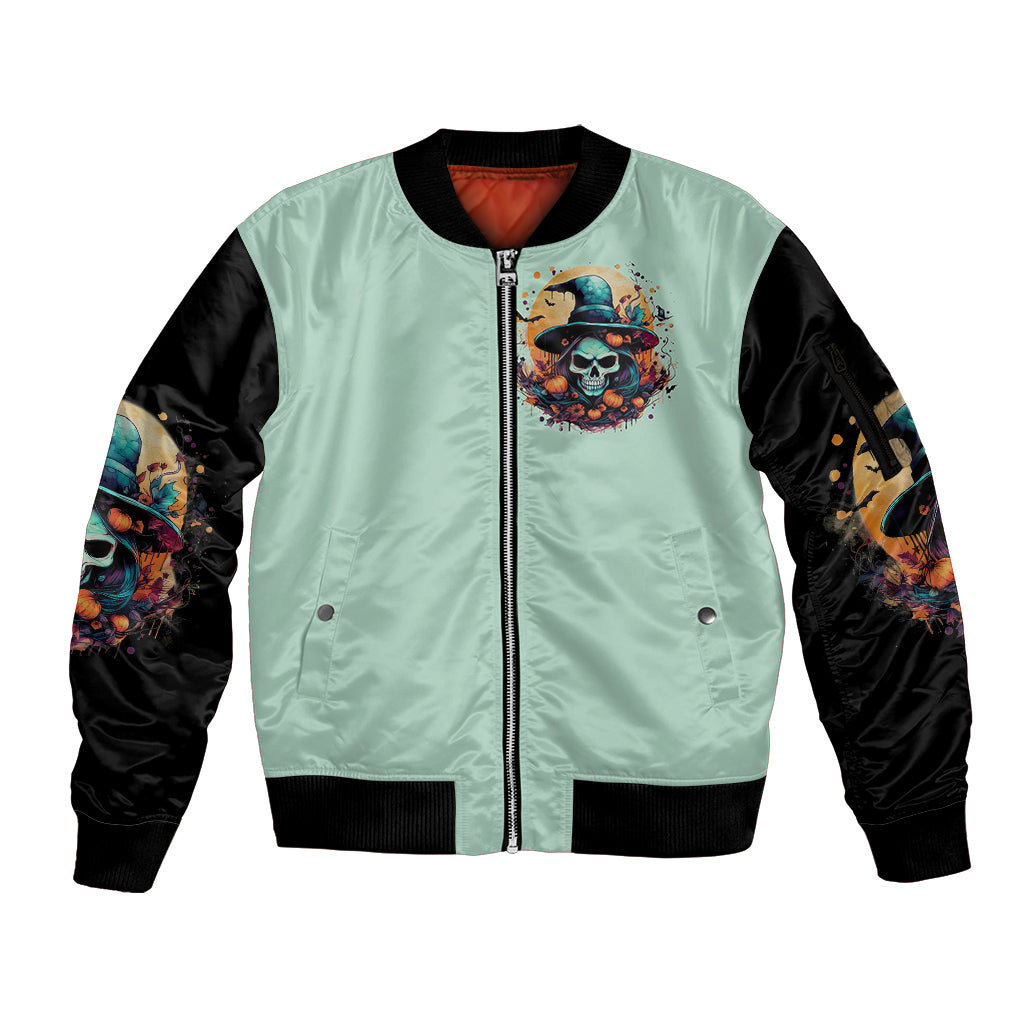 witch-skull-sleeve-zip-bomber-jacket-buckle-up-buttercup-you-just-flipped-my-witch-switch