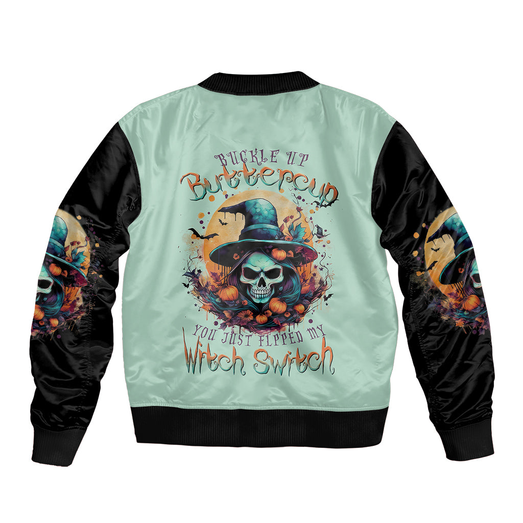 witch-skull-sleeve-zip-bomber-jacket-buckle-up-buttercup-you-just-flipped-my-witch-switch