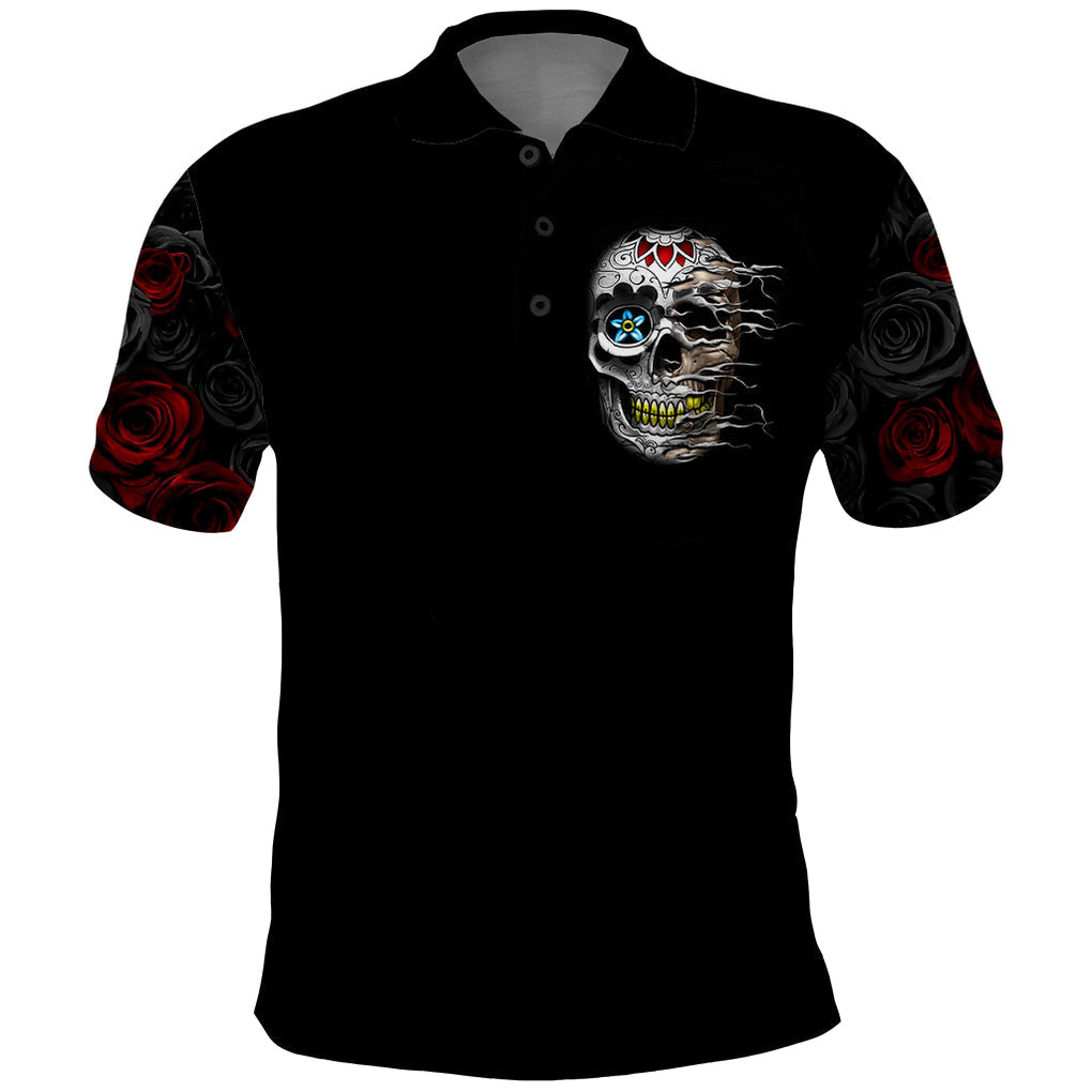 dia-de-muertos-polo-shirt-day-of-the-death-rose-skull