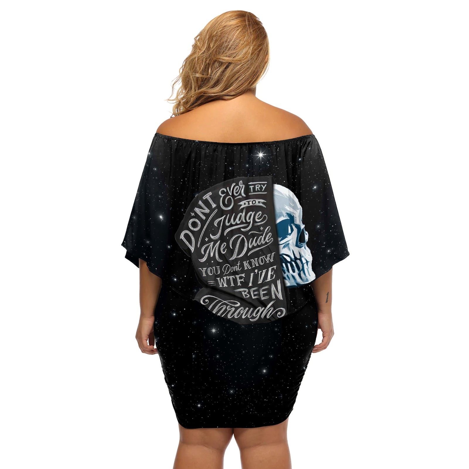 sad-skull-off-shoulder-short-dress-dont-ever-try-to-judge-me-dude