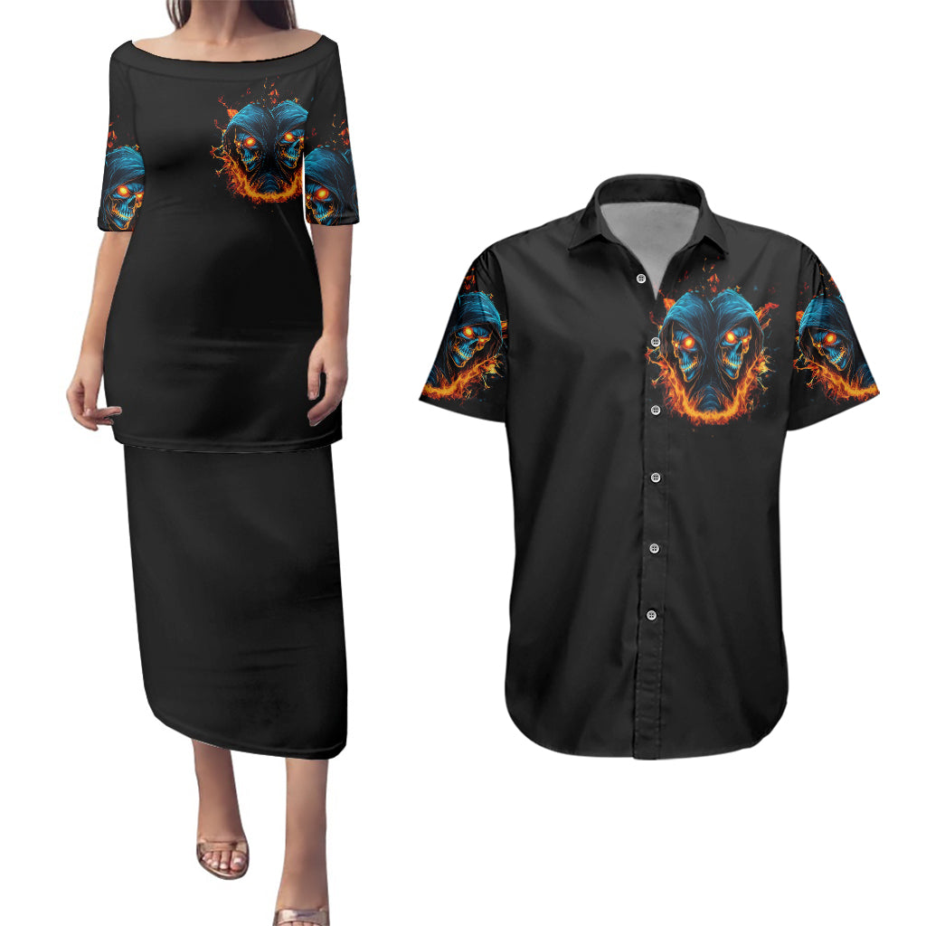double-fire-skull-couples-matching-puletasi-dress-and-hawaiian-shirt-i-have-3-side-quite-funny-and-the-side-you-never-want-to-see