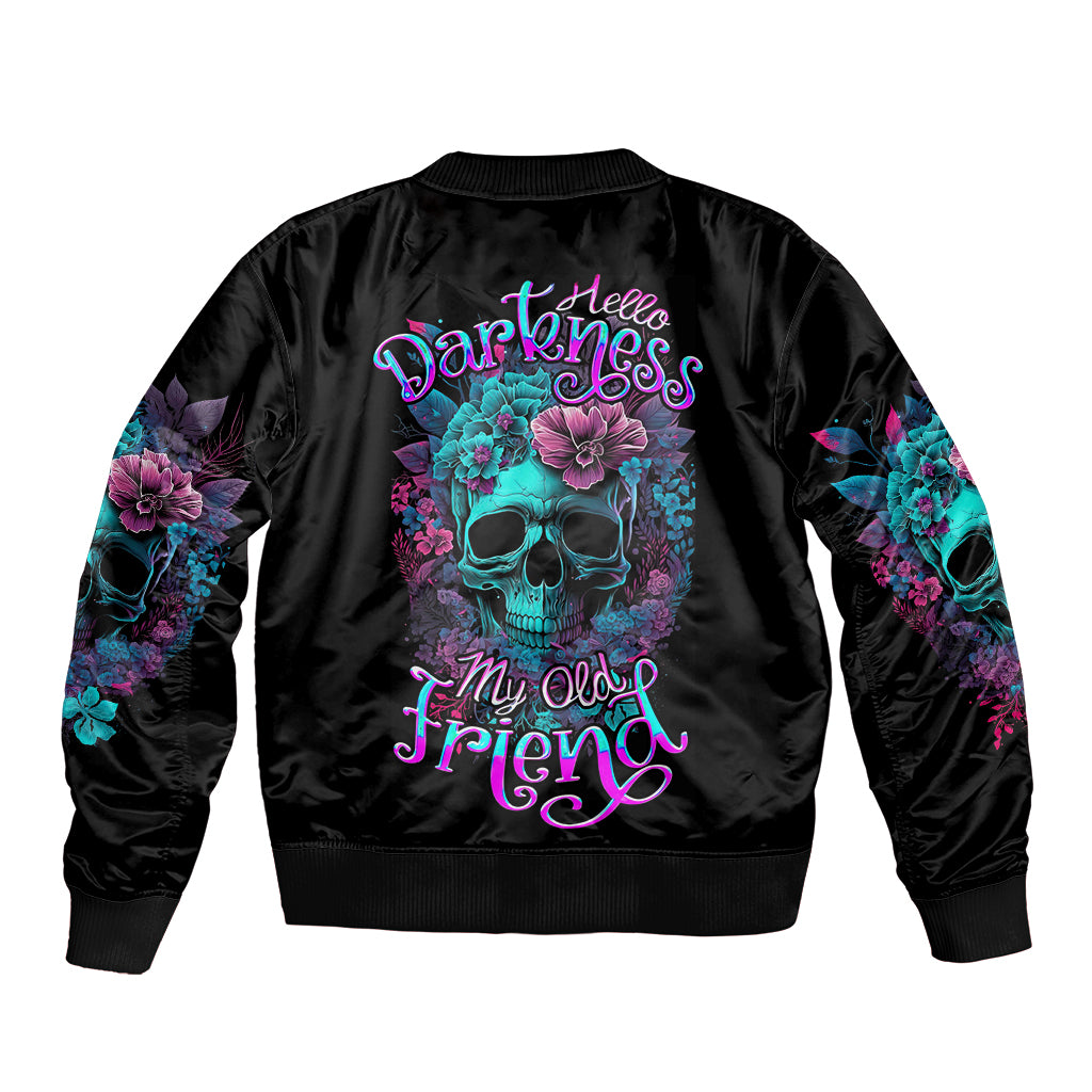 flower-skull-sleeve-zip-bomber-jacket-hello-darkness-my-old-friend