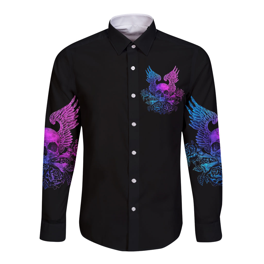 wings-skull-long-sleeve-button-shirt-heaven-dont-want-me-hell-afraid-i-take-over