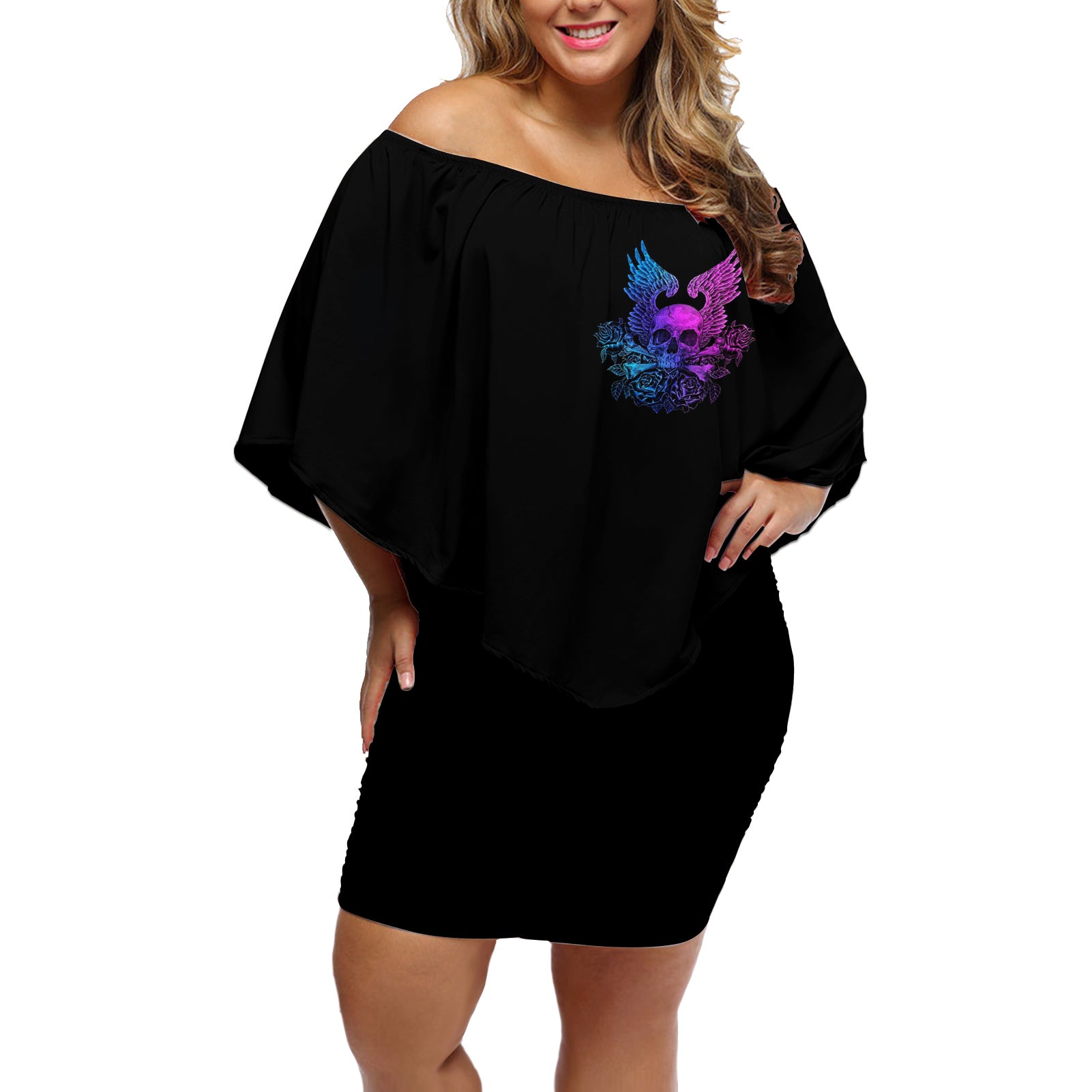 wings-skull-off-shoulder-short-dress-heaven-dont-want-me-hell-afraid-i-take-over