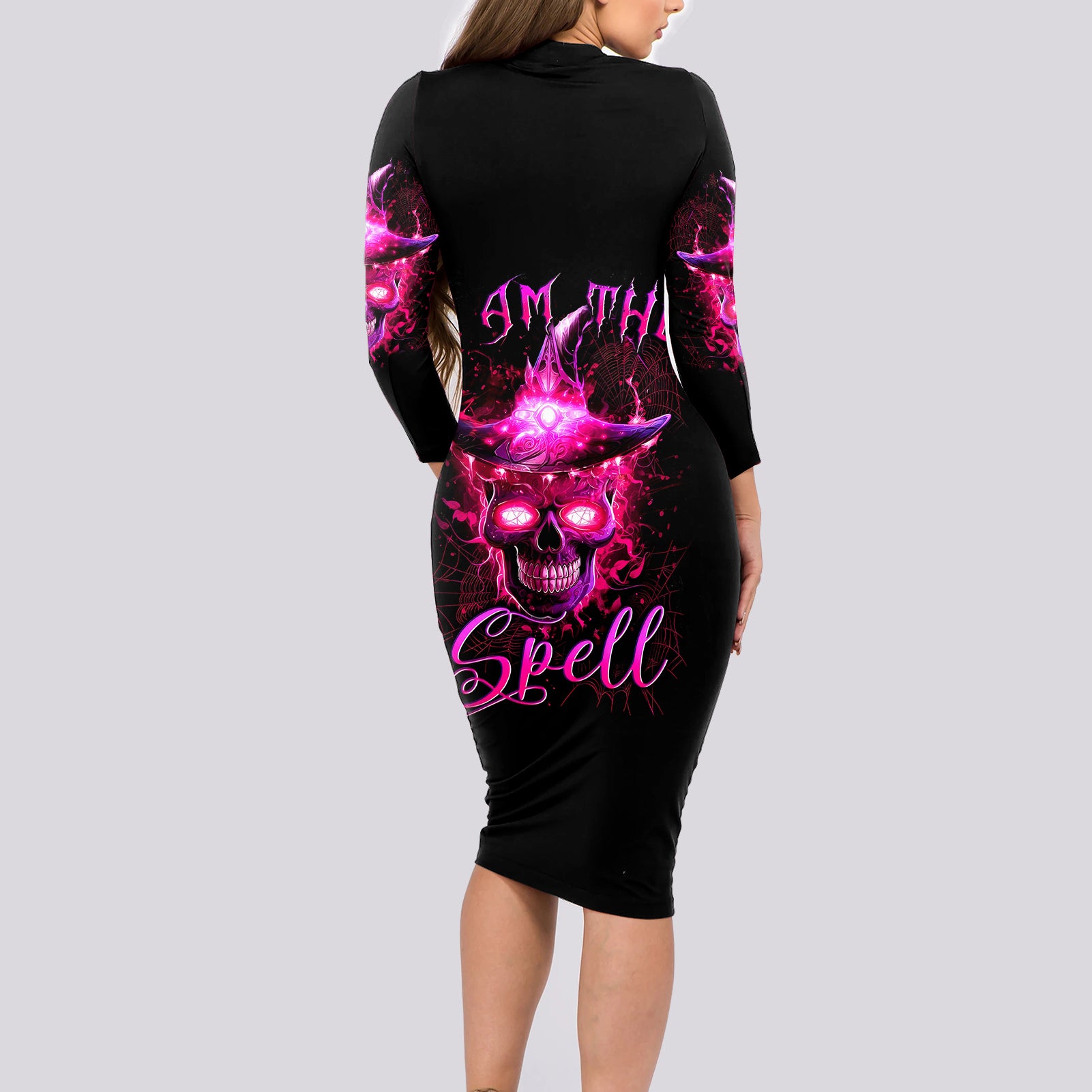 witch-skull-long-sleeve-bodycon-dress-iam-the-spell